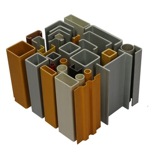 FRP angle and rod profiles for industrial construction