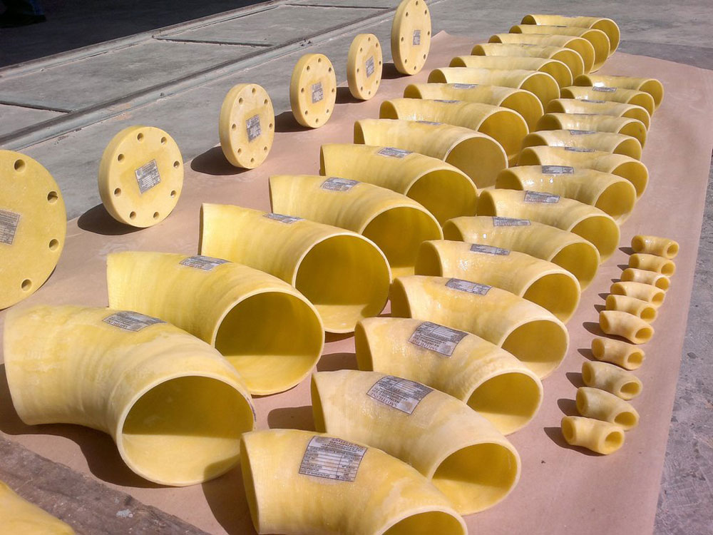 Corrosion resistant FRP pipe for chemical industry use