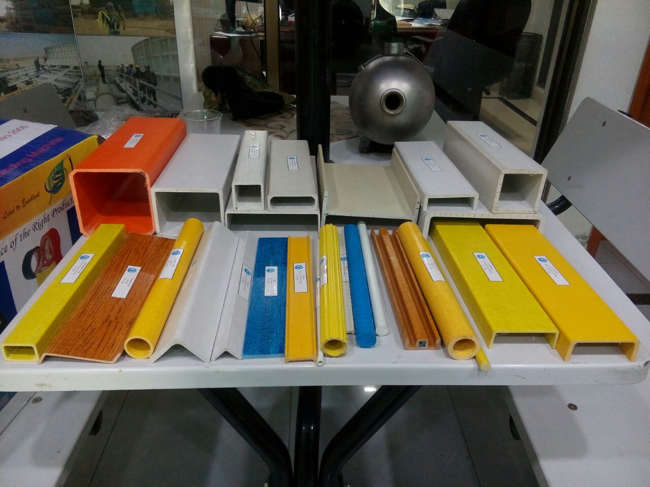 FRP pultruded structural profiles including channels, I-bars and tubes by FCI