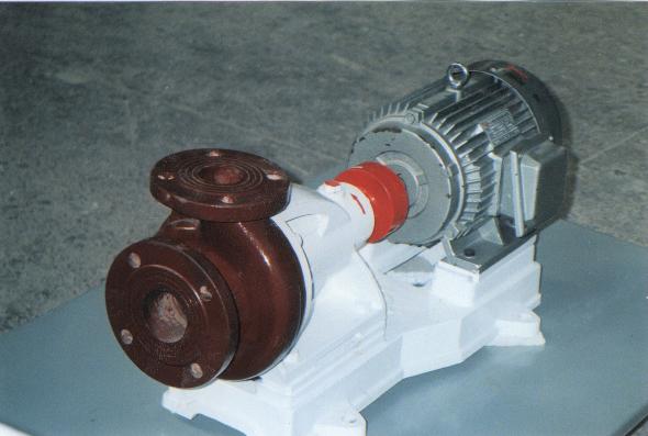 FRP chemical resistant pump installation at process plant