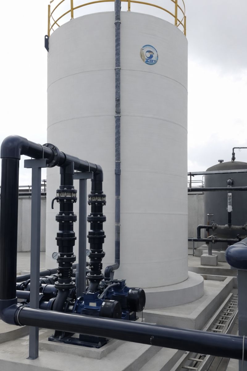 FRP tank manufacturing process at Fibre Craft Industries