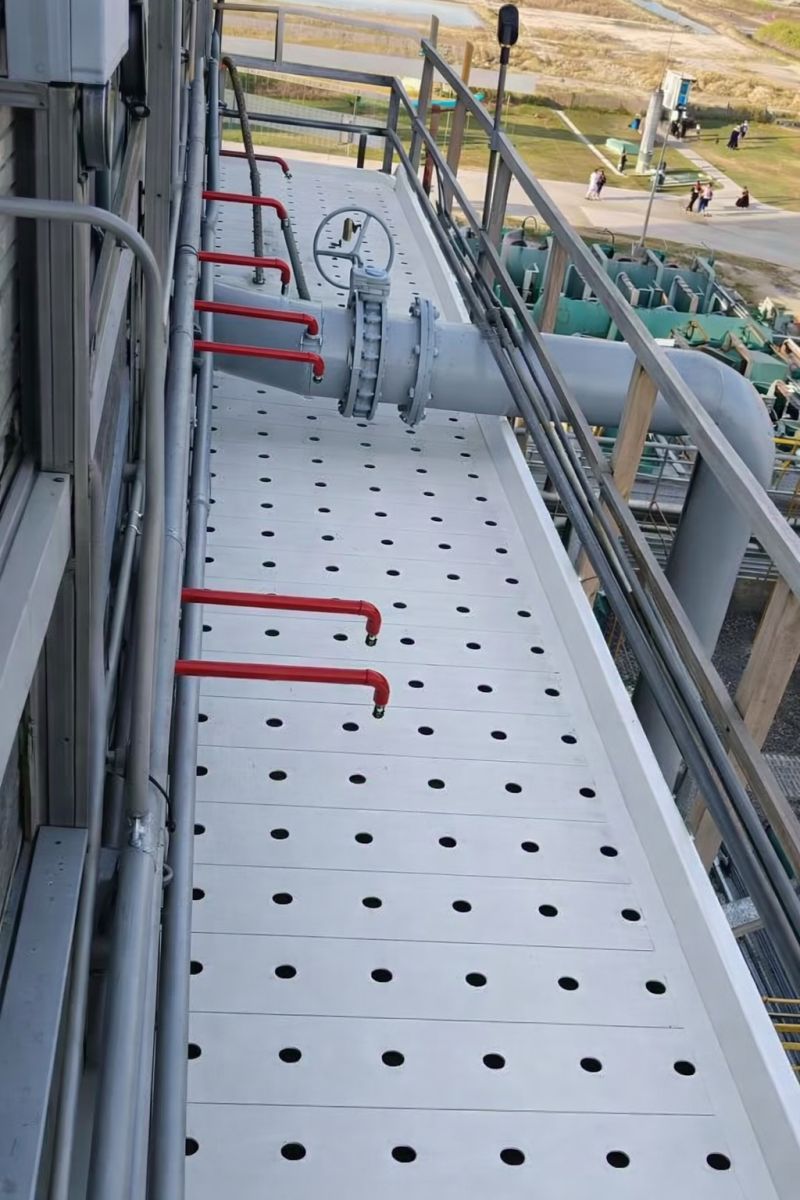 Cooling tower revamp work in progress at Sheikhupura plant