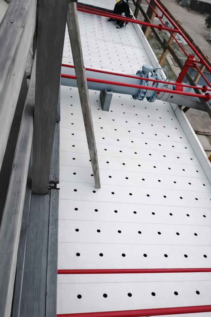 Completed FRP tray installation at Fatima Fertilizer cooling tower