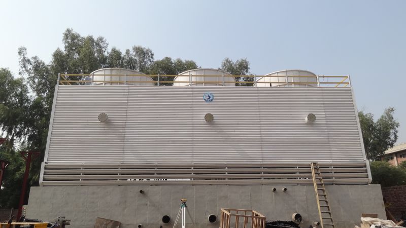 Completed FRP pultruded cooling tower for Azgard Nine Limited