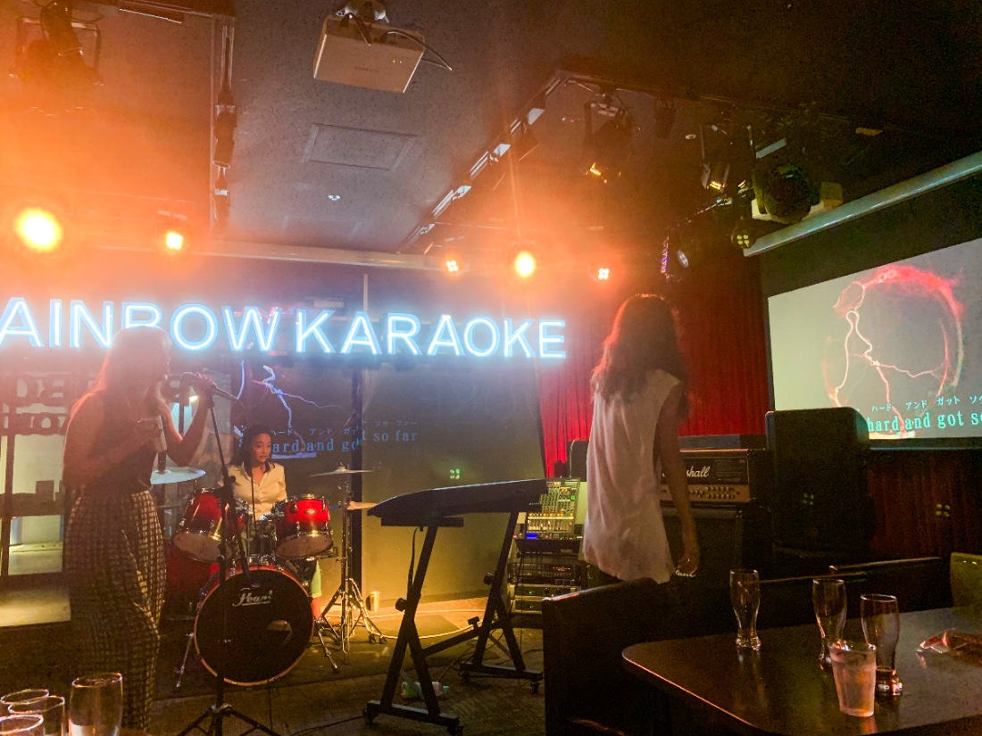 Rainbow karaoke in Shibuya, Tokyo
