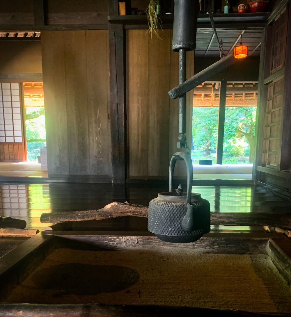 inside n old house in the Edo-Tokyo Open Air Architectural Museum