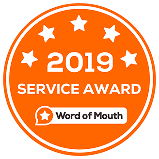 2019 Word of Mouth Service Award Badge