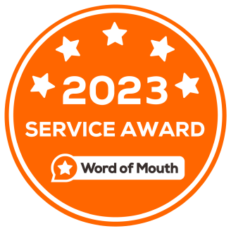 2023 Word of Mouth Service Award Badge