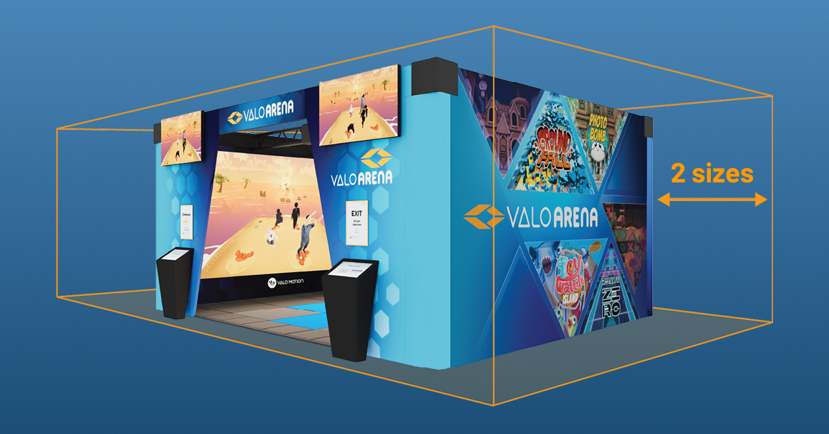 ValoArena is now available in two models, including the brand new standard size ValoArena 4-player!