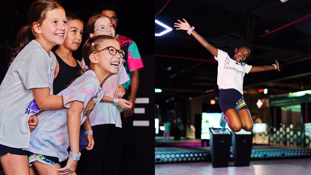 Kids enjoying mixed-reality games at ValoPark-inspired, Total Ninja Interactive in South Africa