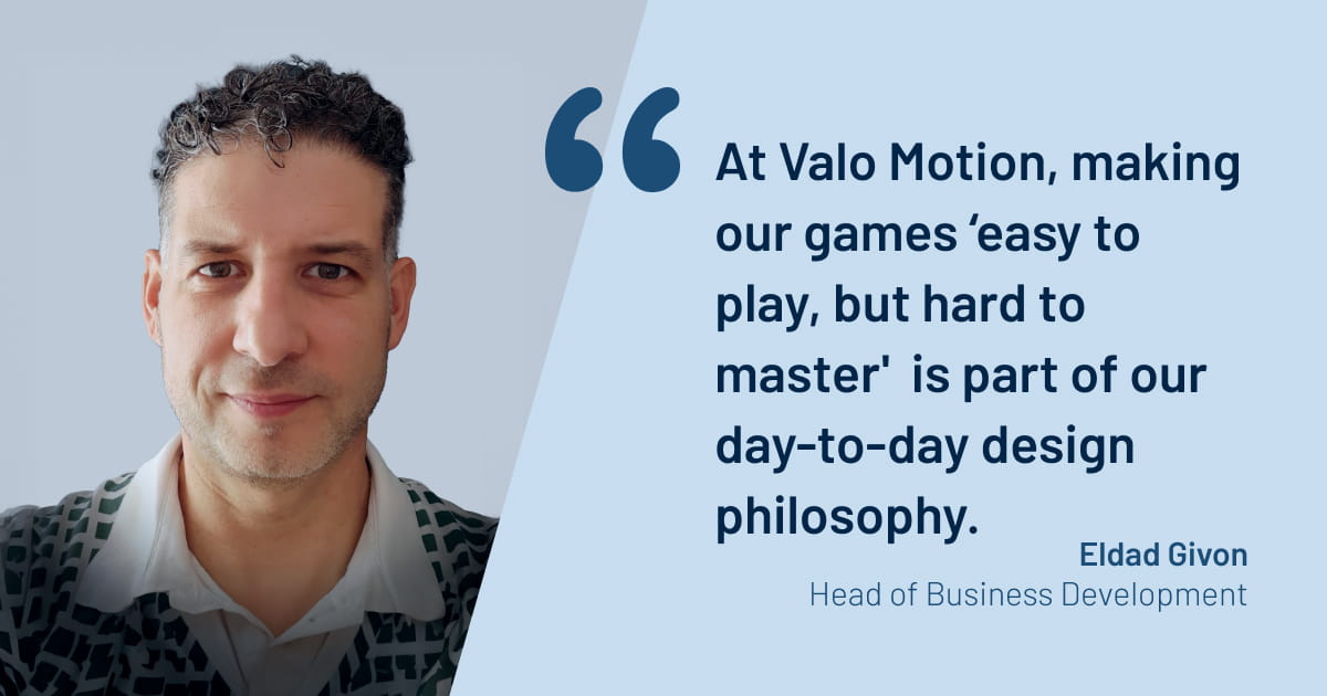 Eldad Givon, Head of Business Development at Valo Motion 