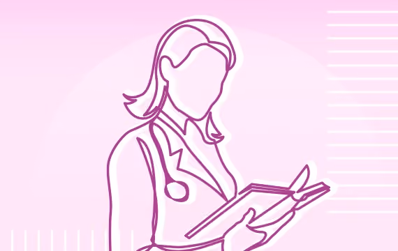 Cell test and results in the medical record are read by a doctor