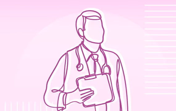 Hysteroscopy doctor reads in patient record