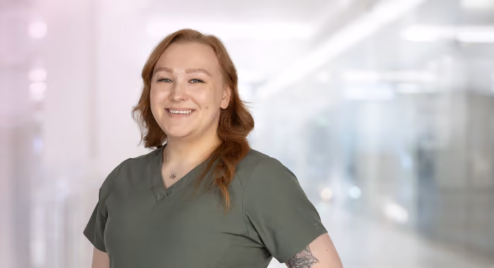 Portrett av kundekoordinator Marie Savio