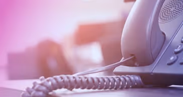 patient registration phone in an office environment