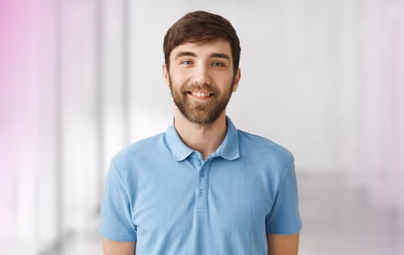 Portrait of young patient