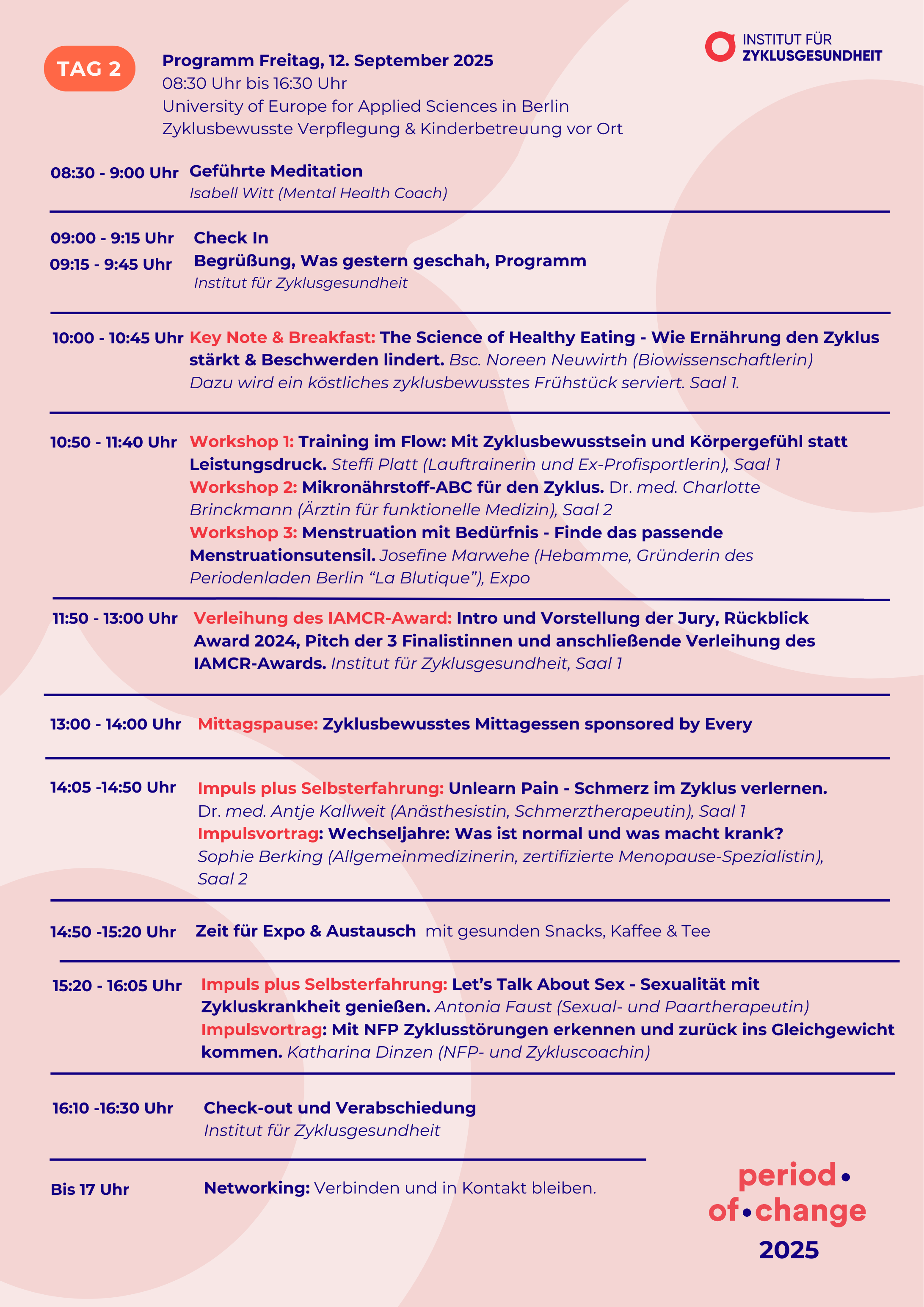 Programmübersicht der diesjährigen period of change - Seite 2