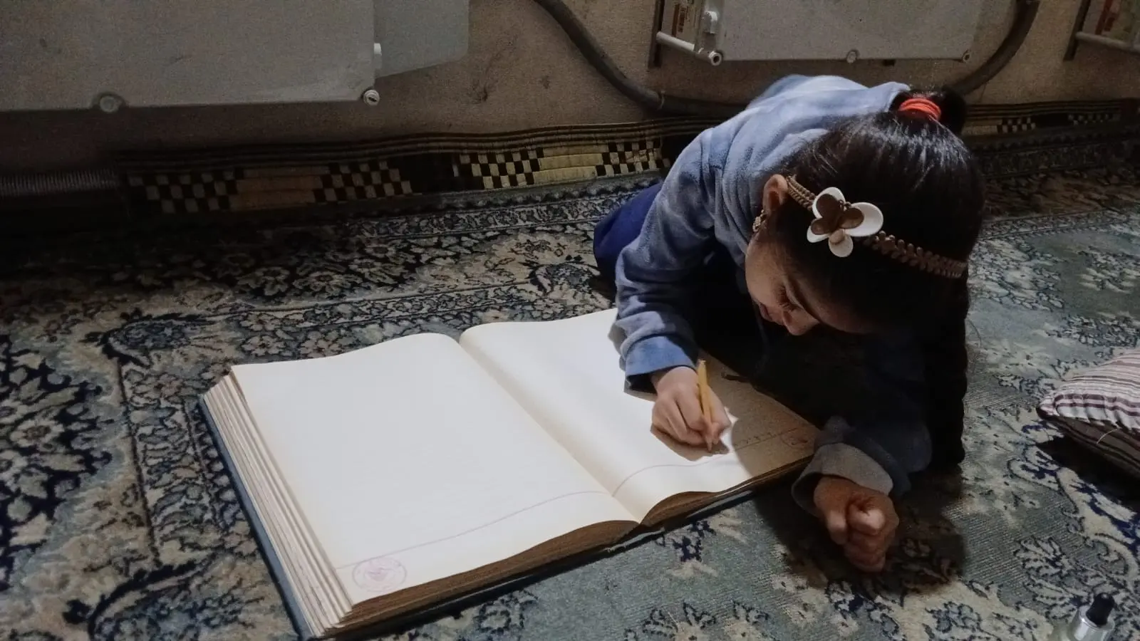 Child learning from home