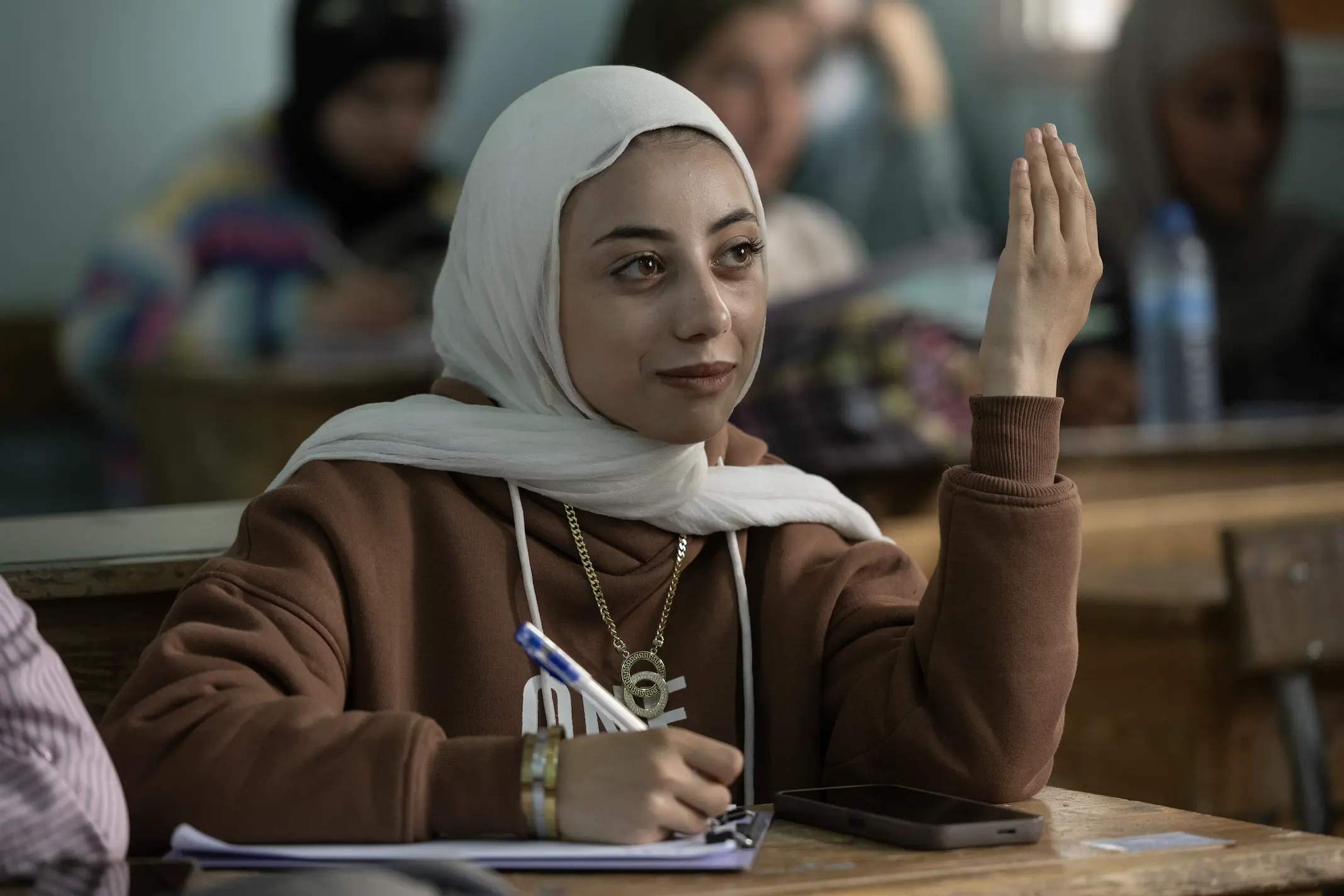 Syrian Baccalaurate student in Class