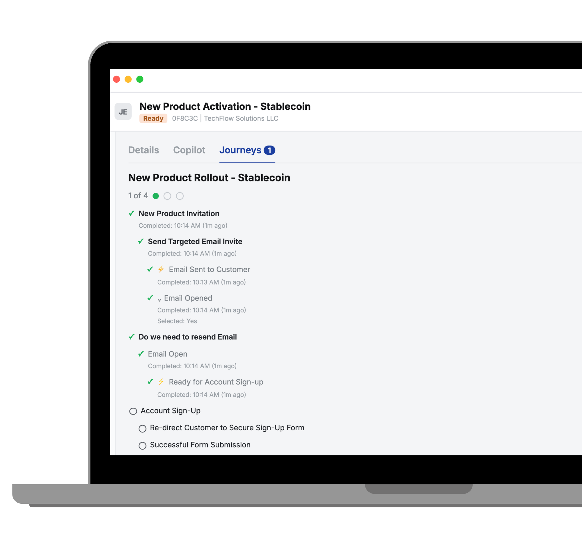 Dashboard mockup