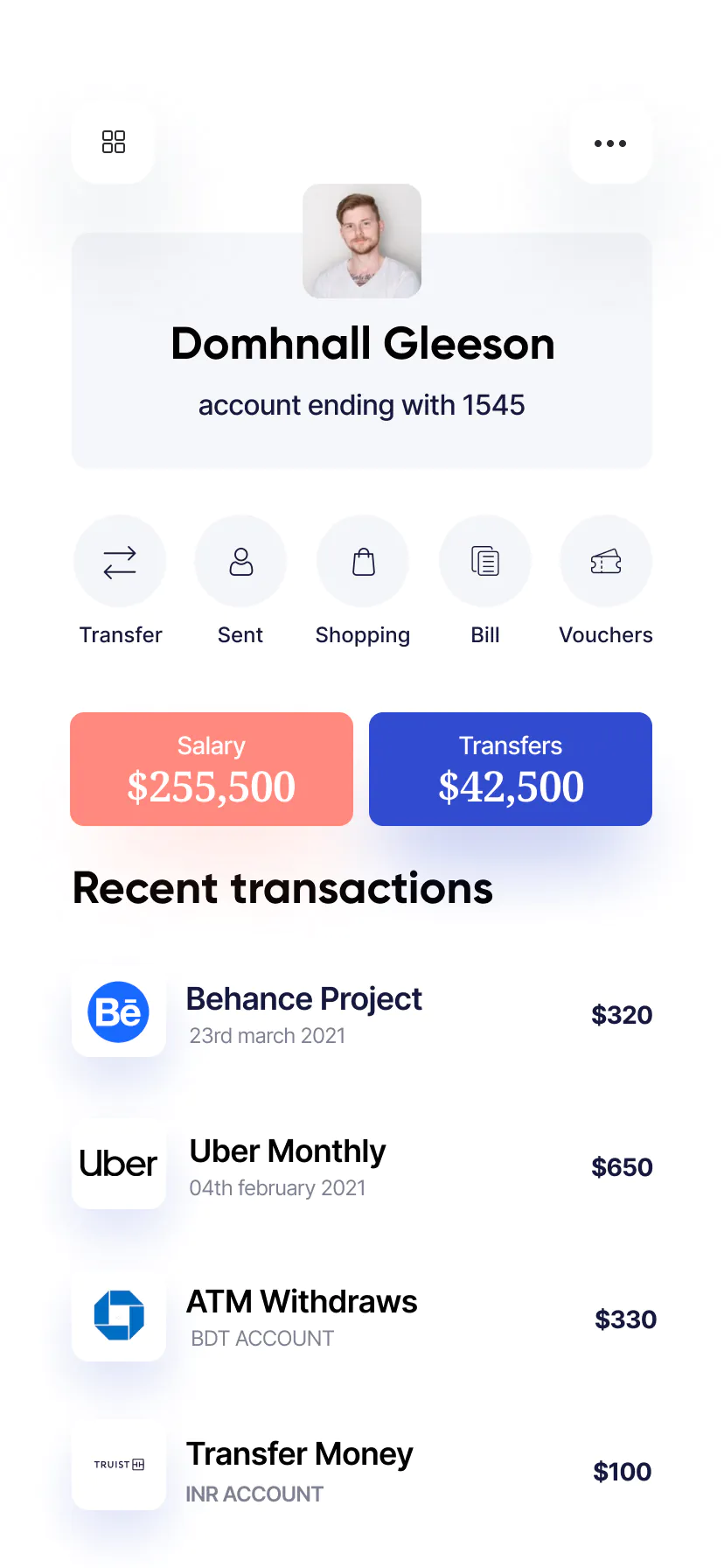 Aalto mobile app UI with two home listings and a title at the top saying 12 new matches