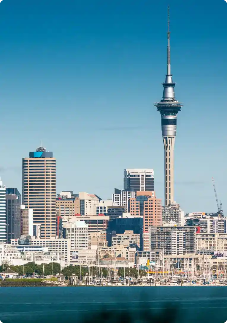 Sky Tower in Auckland representing Airbnb management service in New Zealand.