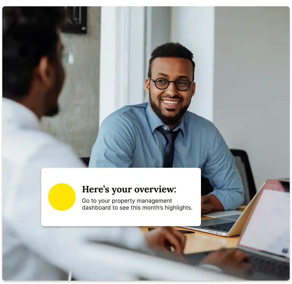 Airbnb Management Services by Houst | Short-Term Rental Experts. A photo of a happy realtor.