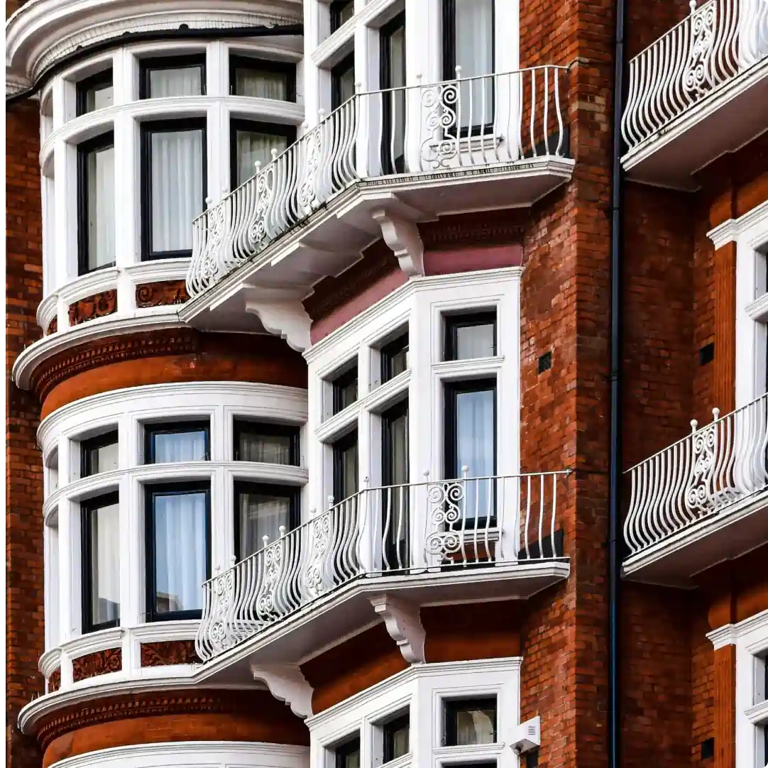 Luxury rent-to-rent building exterior with multiple rental units