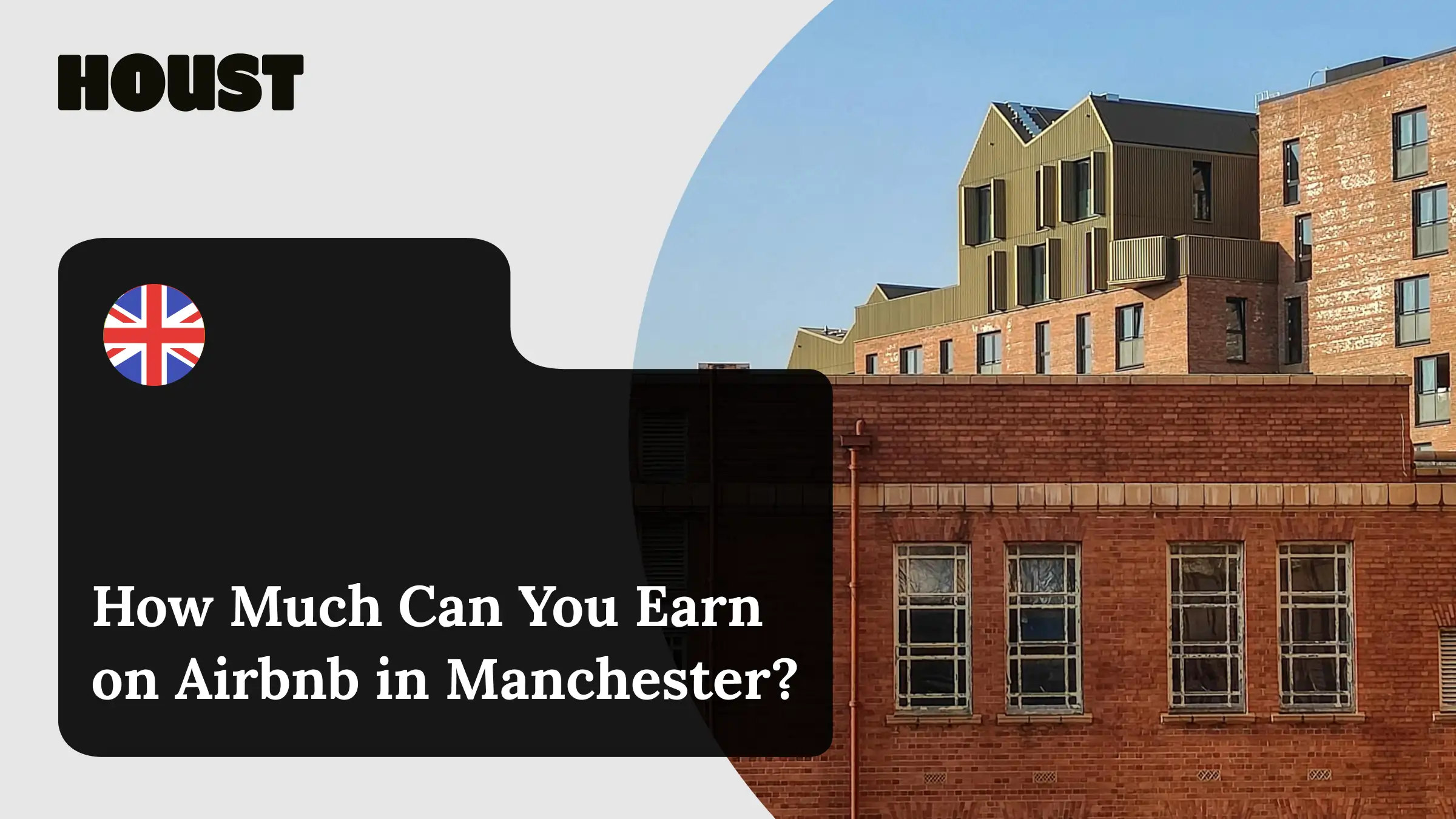 Manchester red brick industrial buildings in Ancoats, featured image for how much can you earn on Airbnb in Manchester guide.