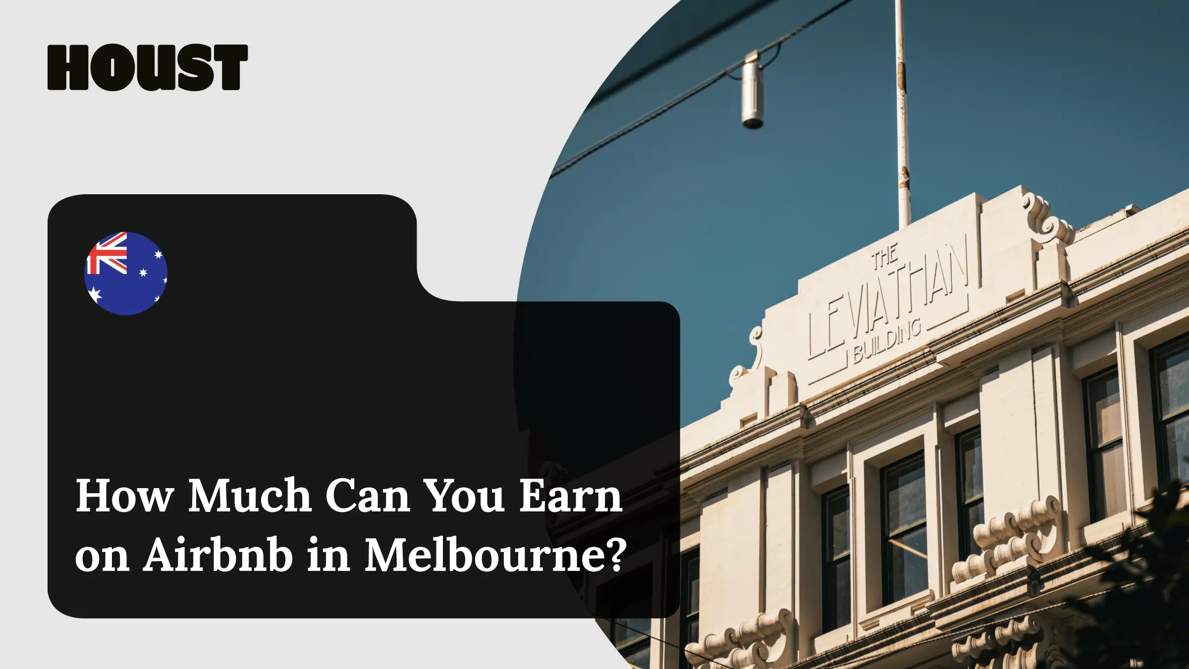 Melbourne art deco Leviathan Building facade in the city centre, featured image for how much can you earn on Airbnb in Melbourne guide.