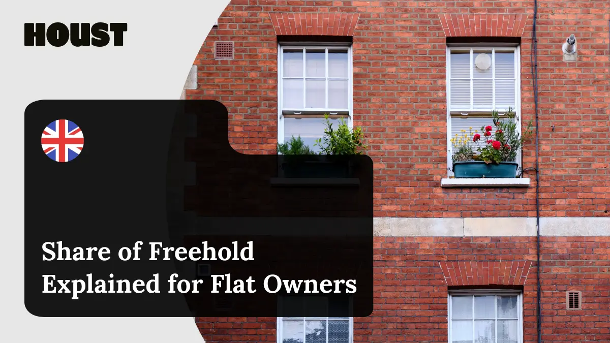 Red brick mansion block of flats in London, featured image for a guide to share of freehold and how flat owners take control of their building.