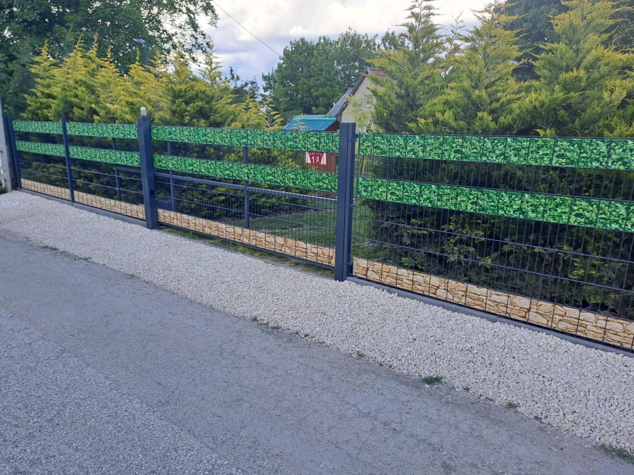 3D táblás kerítés építés
