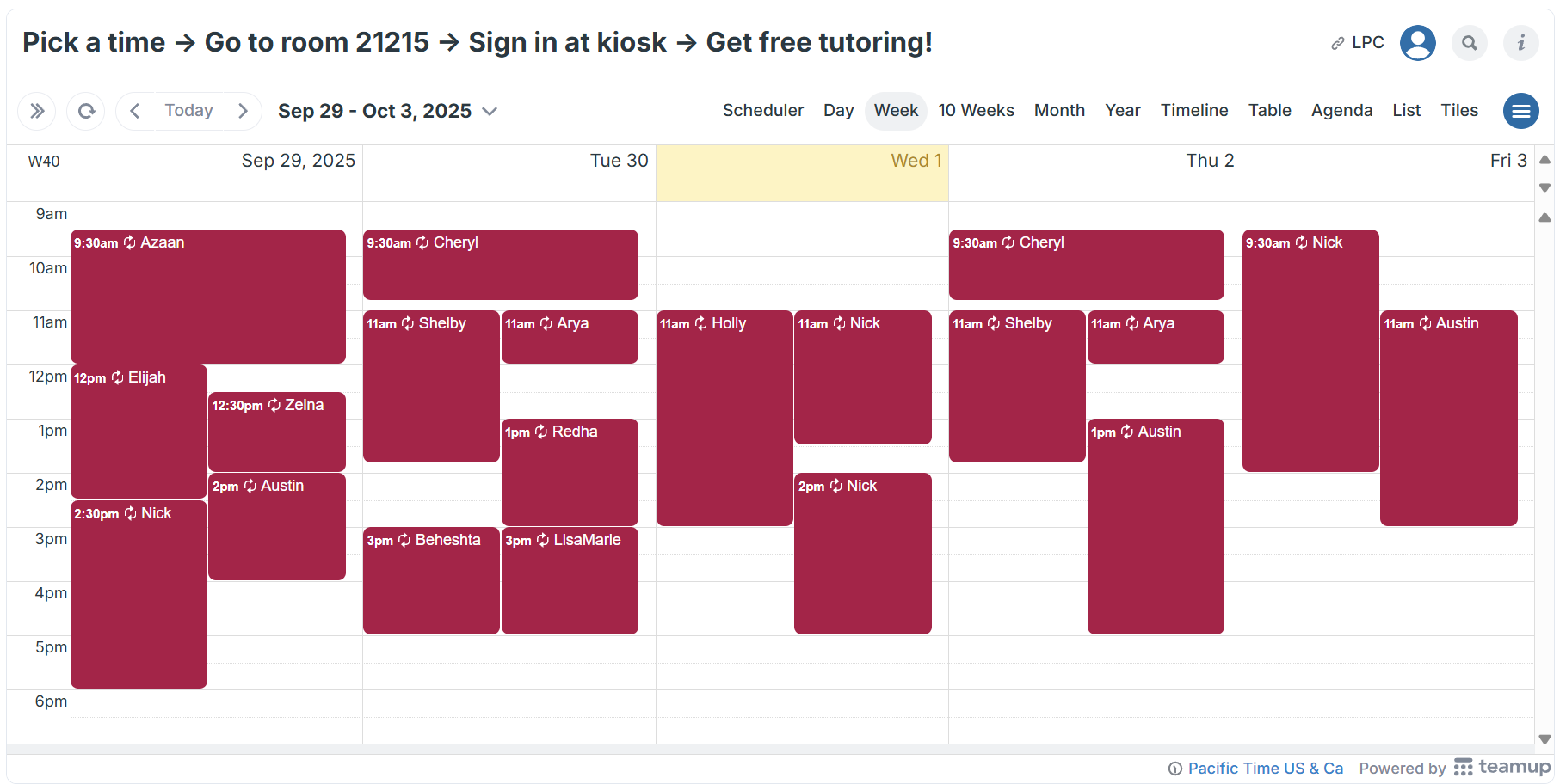 Vibe Coding - Drop-in calendar example