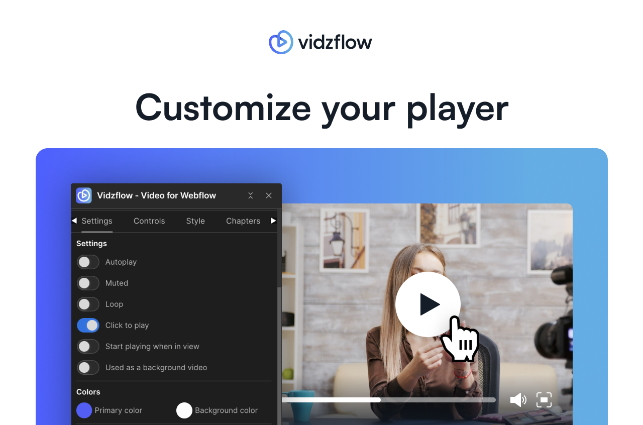 Customize your player