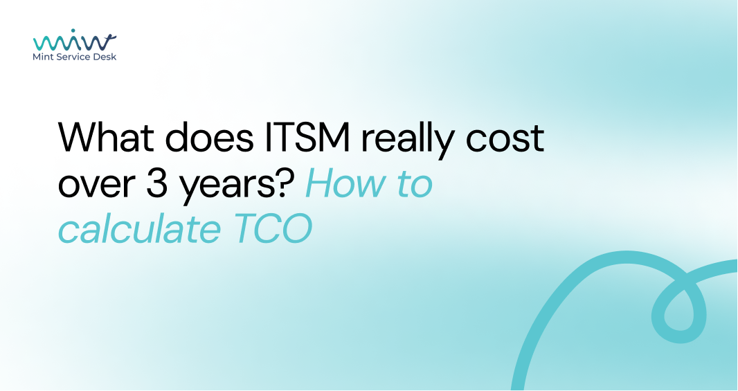 What does ITSM really cost over 3 years? How to calculate TCO