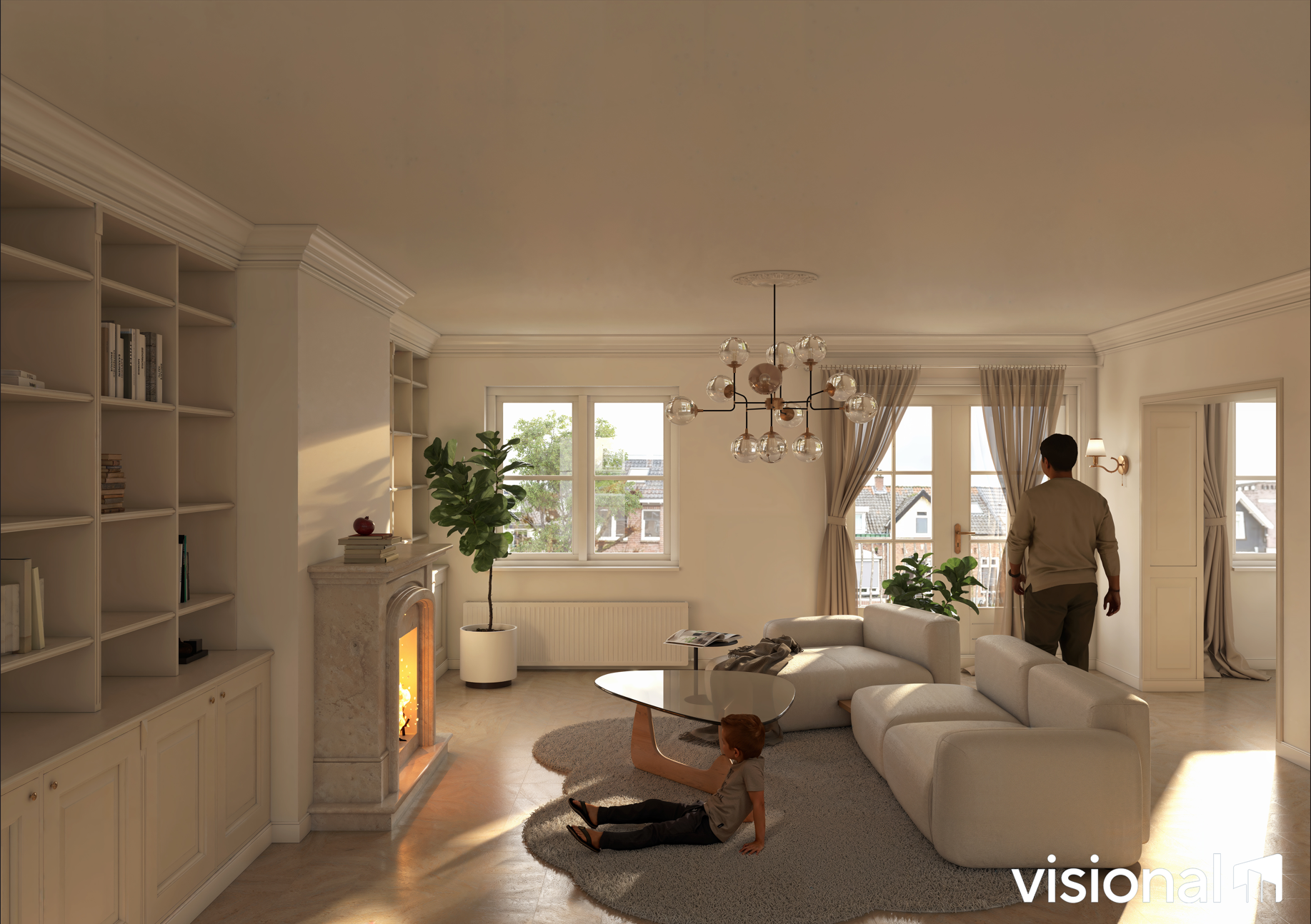 Transformatie bedrijfspand met bovenwoning naar 4 stadsappartementen in Veenendaal