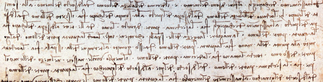 L'écriture en miroir de Léonard De Vinci – L'instant culture