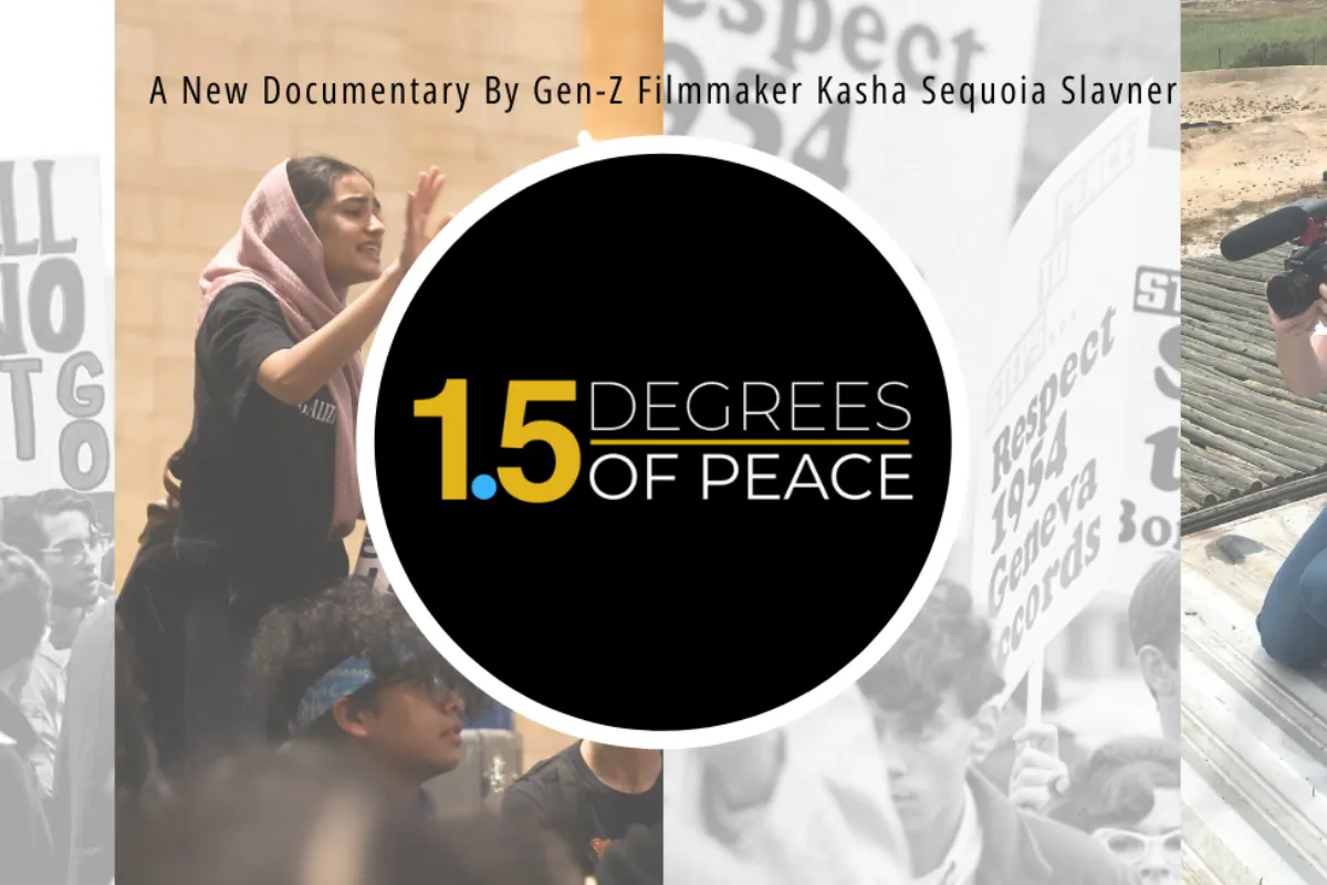 Diana Award recipient Kasha Slavner announces her next documentary 1.5 Degrees of Peace