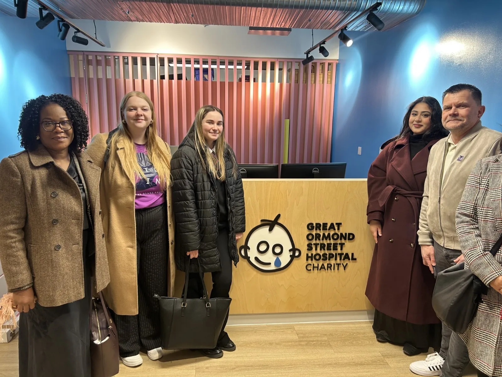 Kiera (Mentee), Mentors and The Diana Award staff at GOSH 