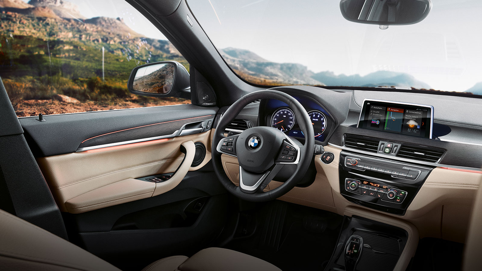 Interior of 2020 BMW X1