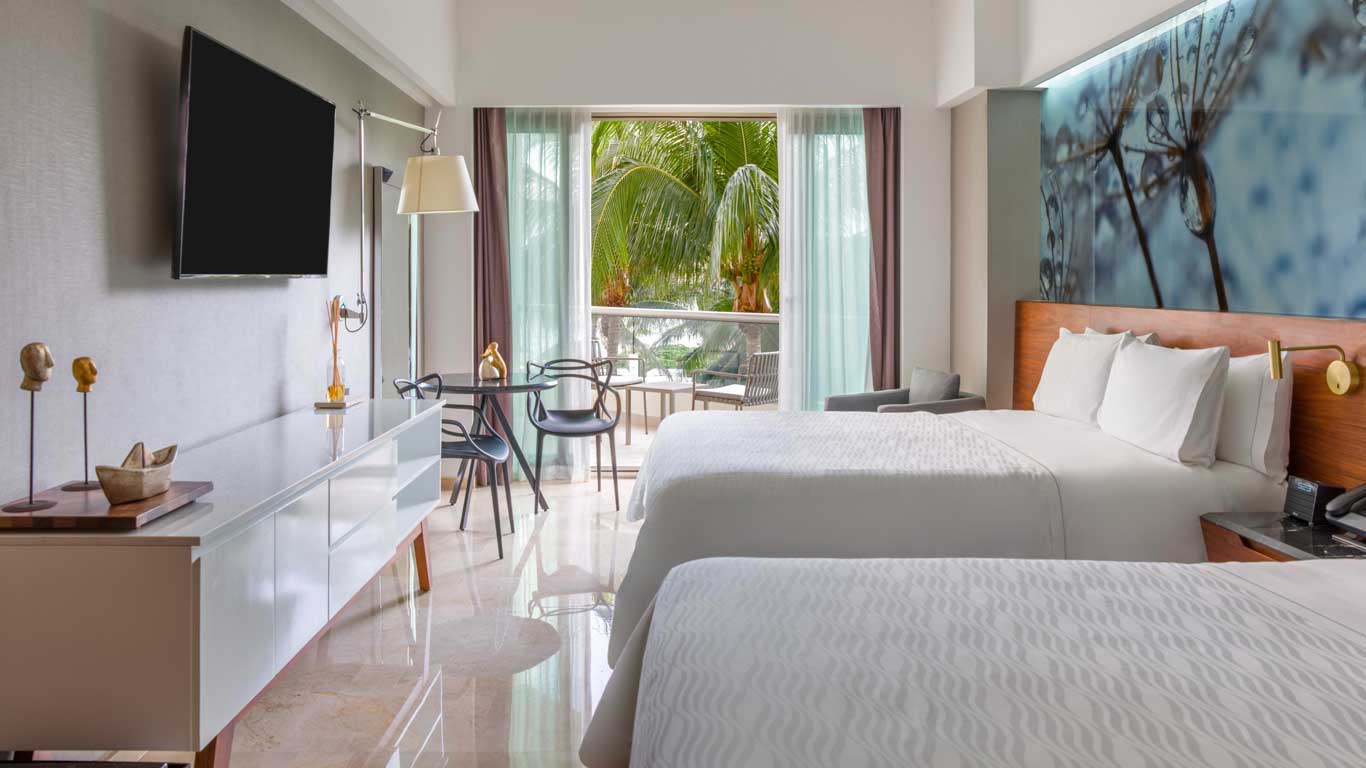Guest room with two beds