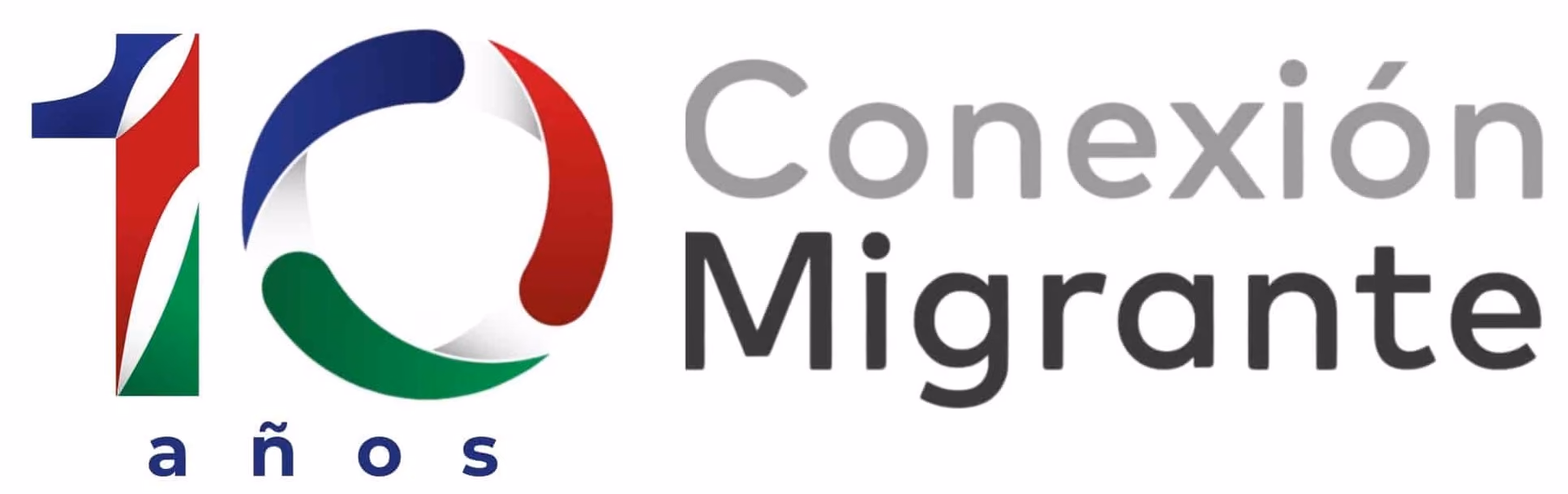 Conexión Migrante logo (con "10 años")