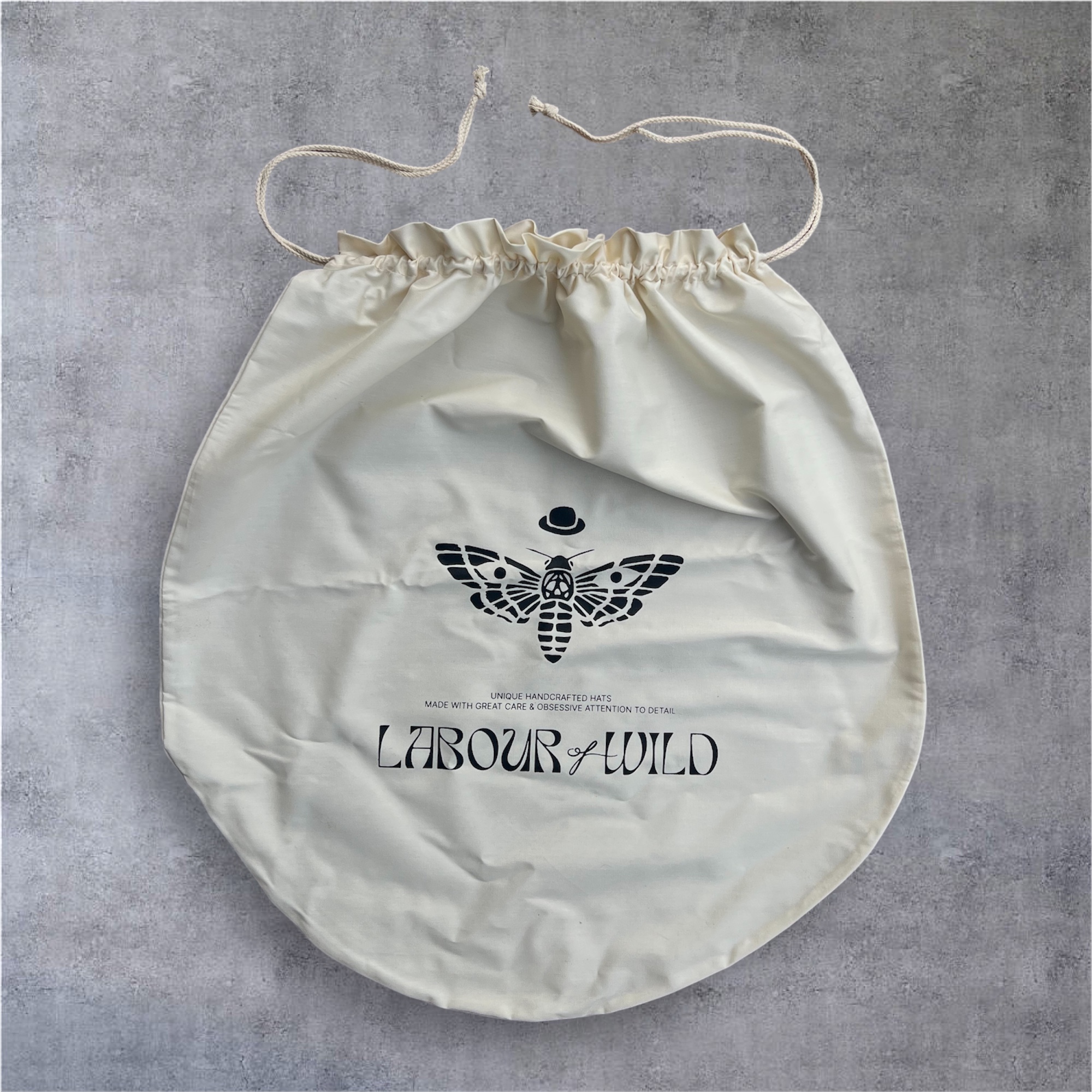 Cotton Drawstring Hat Dust bag