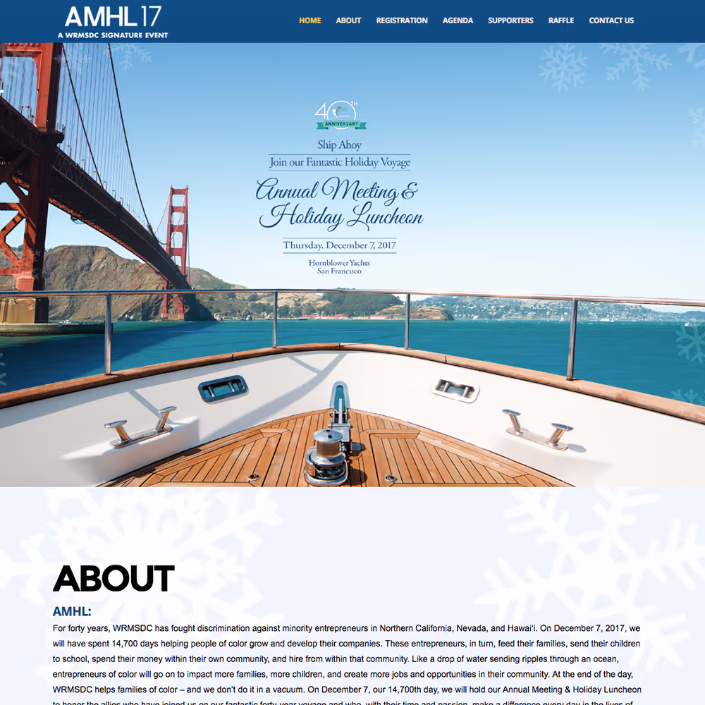Website homepage design.