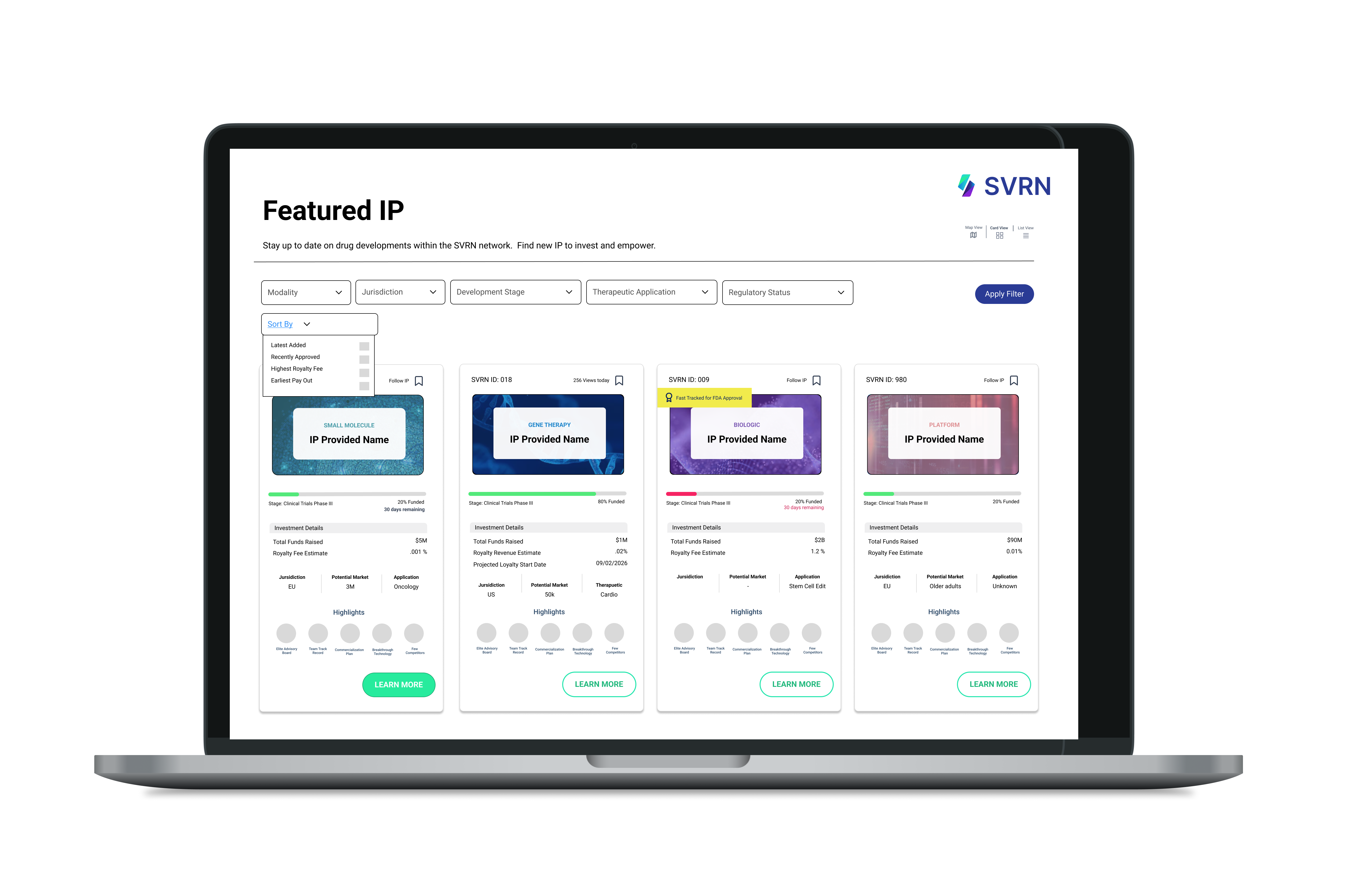Low Fidelity Prototype Pages for Client Review