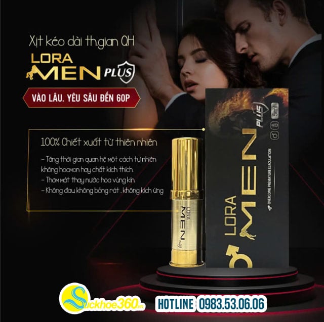 Sau bao lâu xịt Lora Men có thể quan hệ?