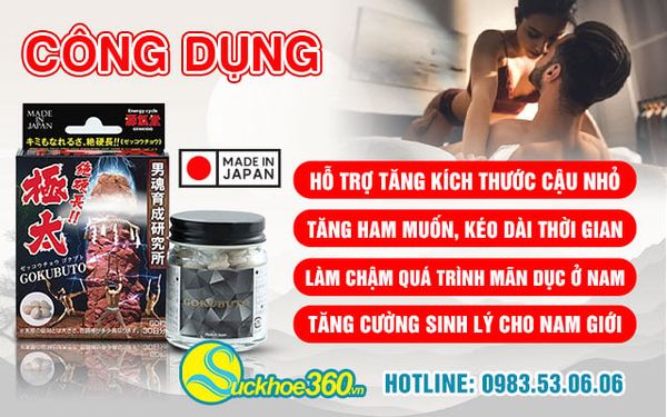 Công dụng của Gokubuto đối với nam giới