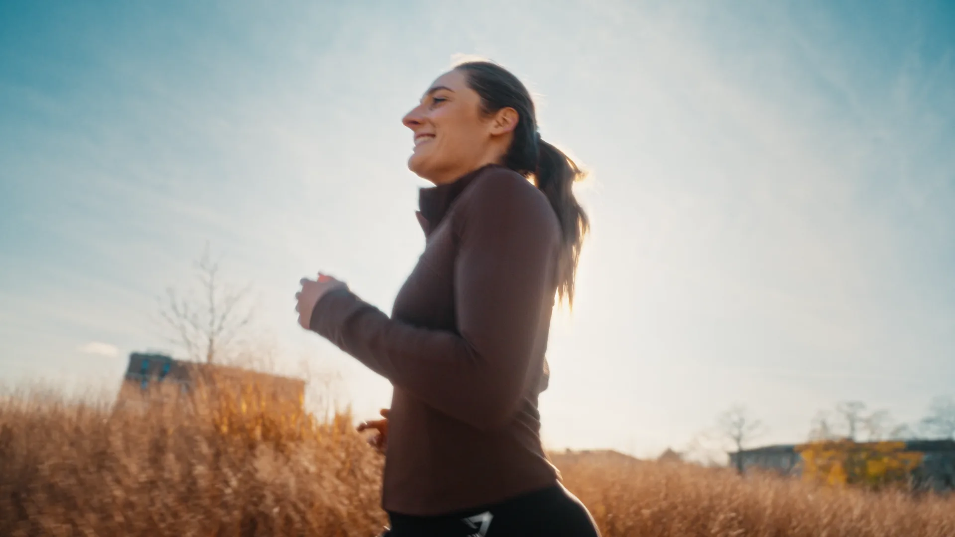 Nadine Spiel beim Training im Freien