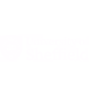 University of Sheffield logo with stylized geometric elements and text.