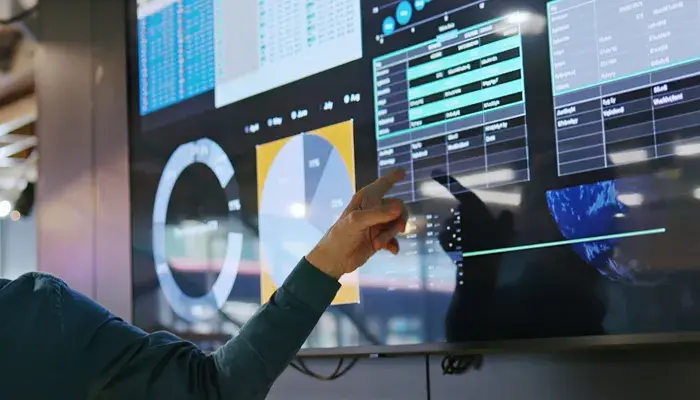 People in office talking